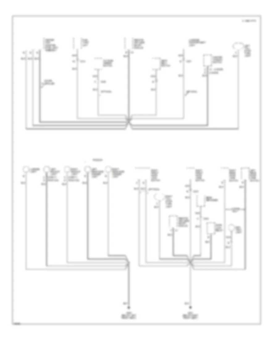 Ground Distribution Wiring Diagram 3 of 3 for Chevrolet Cavalier 1996