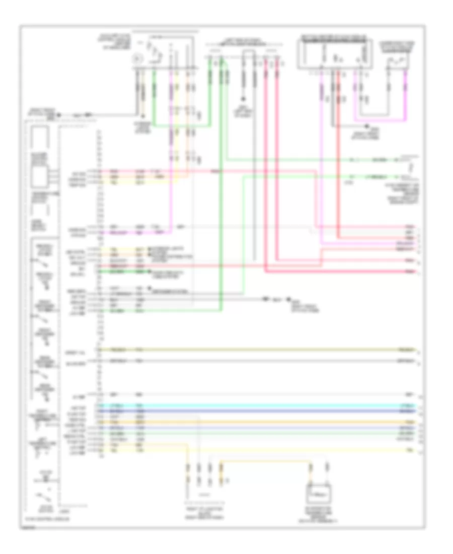 Manual AC Wiring Diagram (1 of 4) for Chevrolet Avalanche 2011