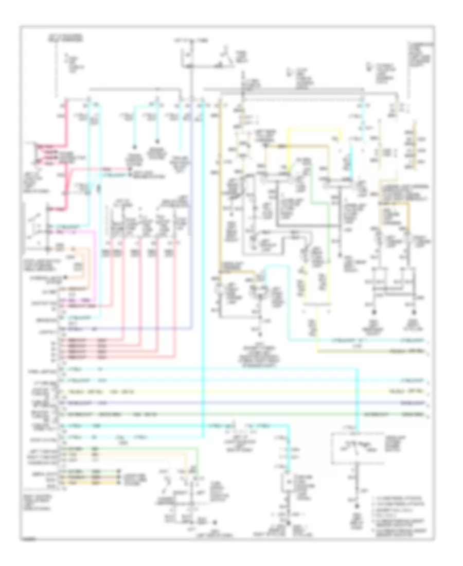 Exterior Lamps Wiring Diagram (1 of 2) for Chevrolet Avalanche 2011