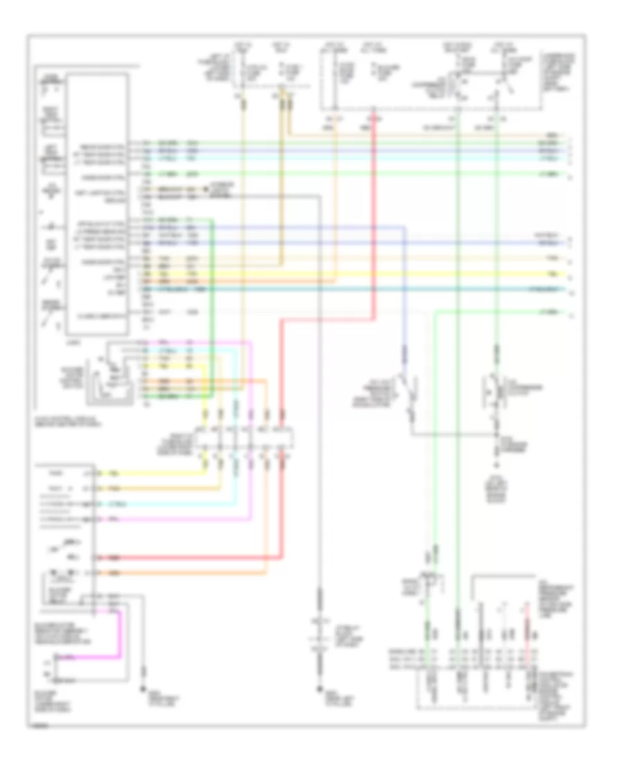 Manual AC Wiring Diagram, Front AC (1 of 2) for Chevrolet Avalanche 2500 2004