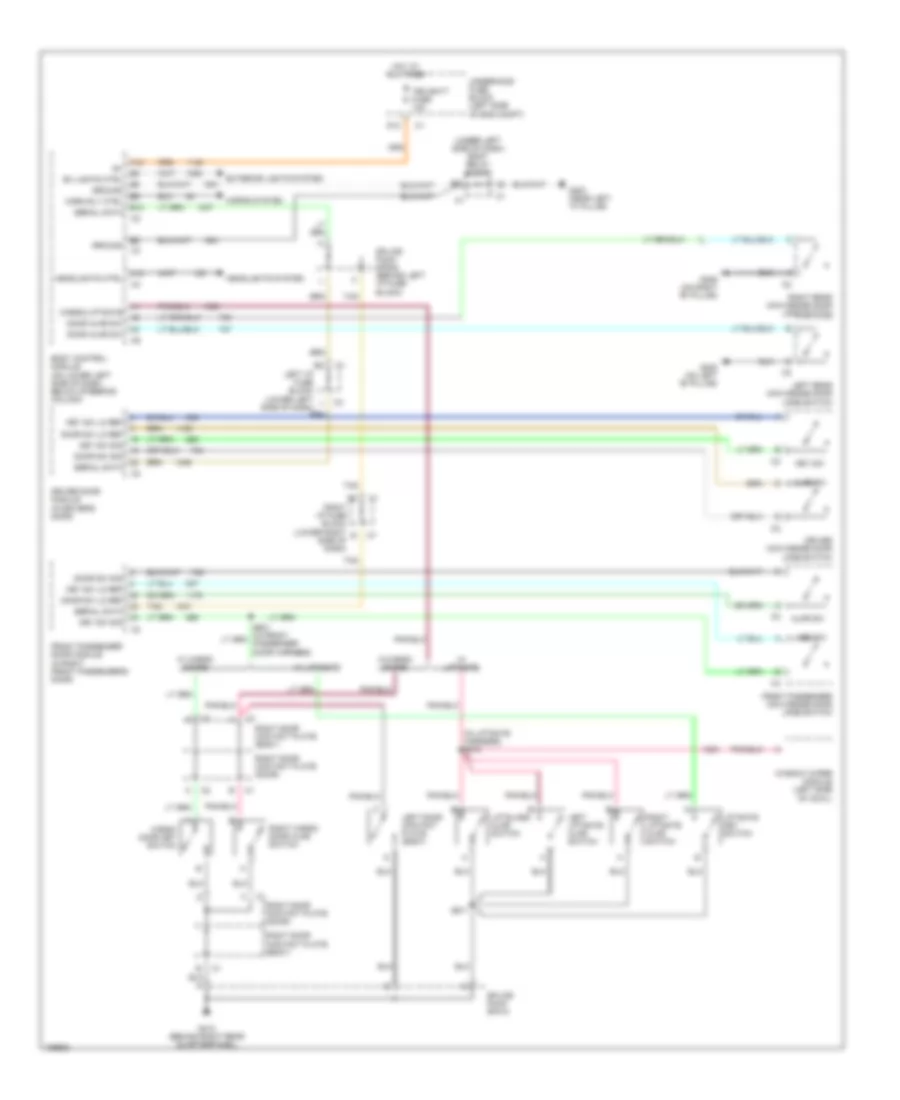 Forced Entry Wiring Diagram for Chevrolet Avalanche 2004 2500