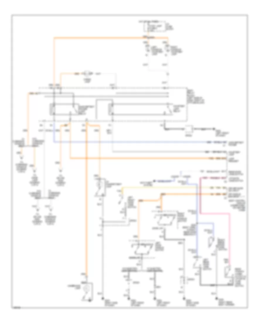 Courtesy Lamps Wiring Diagram 1 of 2 for Chevrolet Blazer 2002