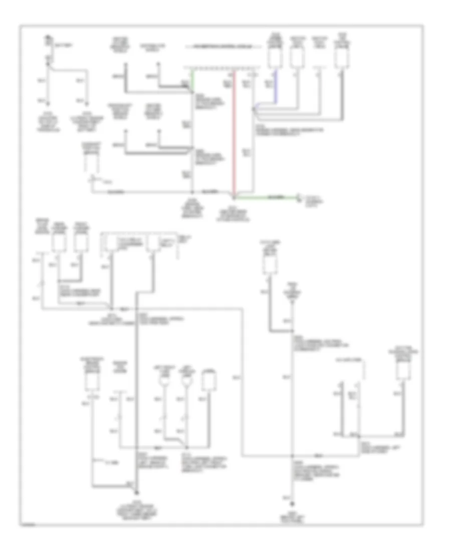 Ground Distribution Wiring Diagram 1 of 3 for Chevrolet Metro 1998