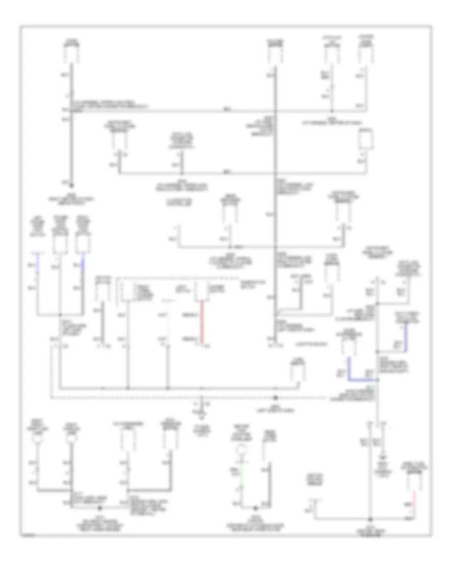 Ground Distribution Wiring Diagram 2 of 3 for Chevrolet Metro 1998