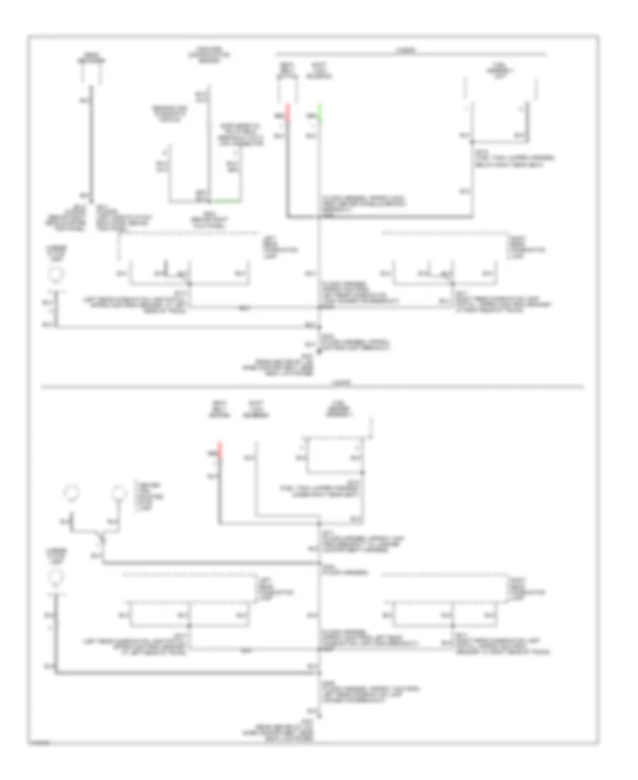 Ground Distribution Wiring Diagram (3 of 3) for Chevrolet Metro 1998