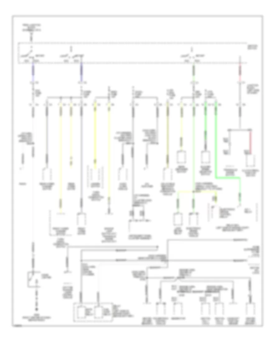 Power Distribution Wiring Diagram 2 of 2 for Chevrolet Metro 1998