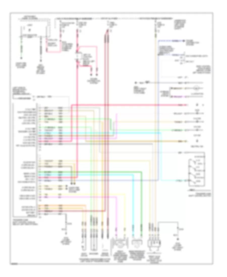 Transfer Case Wiring Diagram for Chevrolet Suburban C2007 1500