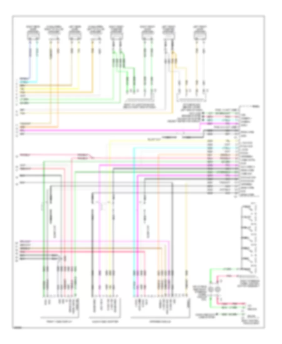 RadioNavigation Wiring Diagram, without Y91  with UQS (3 of 3) for Chevrolet Suburban C1500 2007