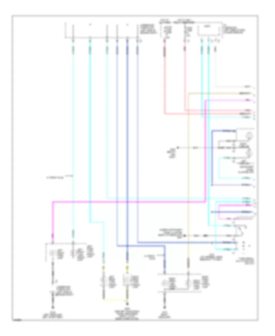 Exterior Lamps Wiring Diagram, Hatchback (1 of 2) for Chevrolet Aveo LS 2011