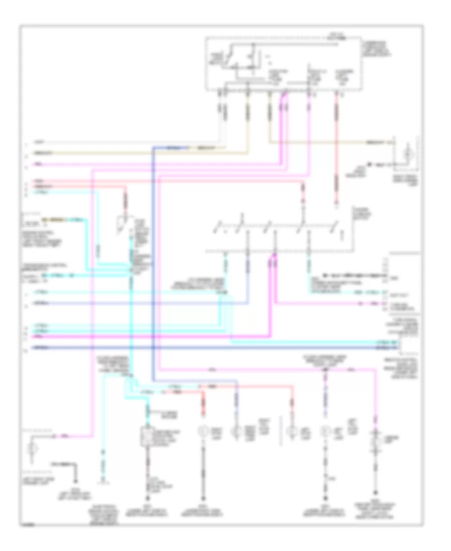 Exterior Lamps Wiring Diagram Hatchback 2 of 2 for Chevrolet Aveo LS 2011