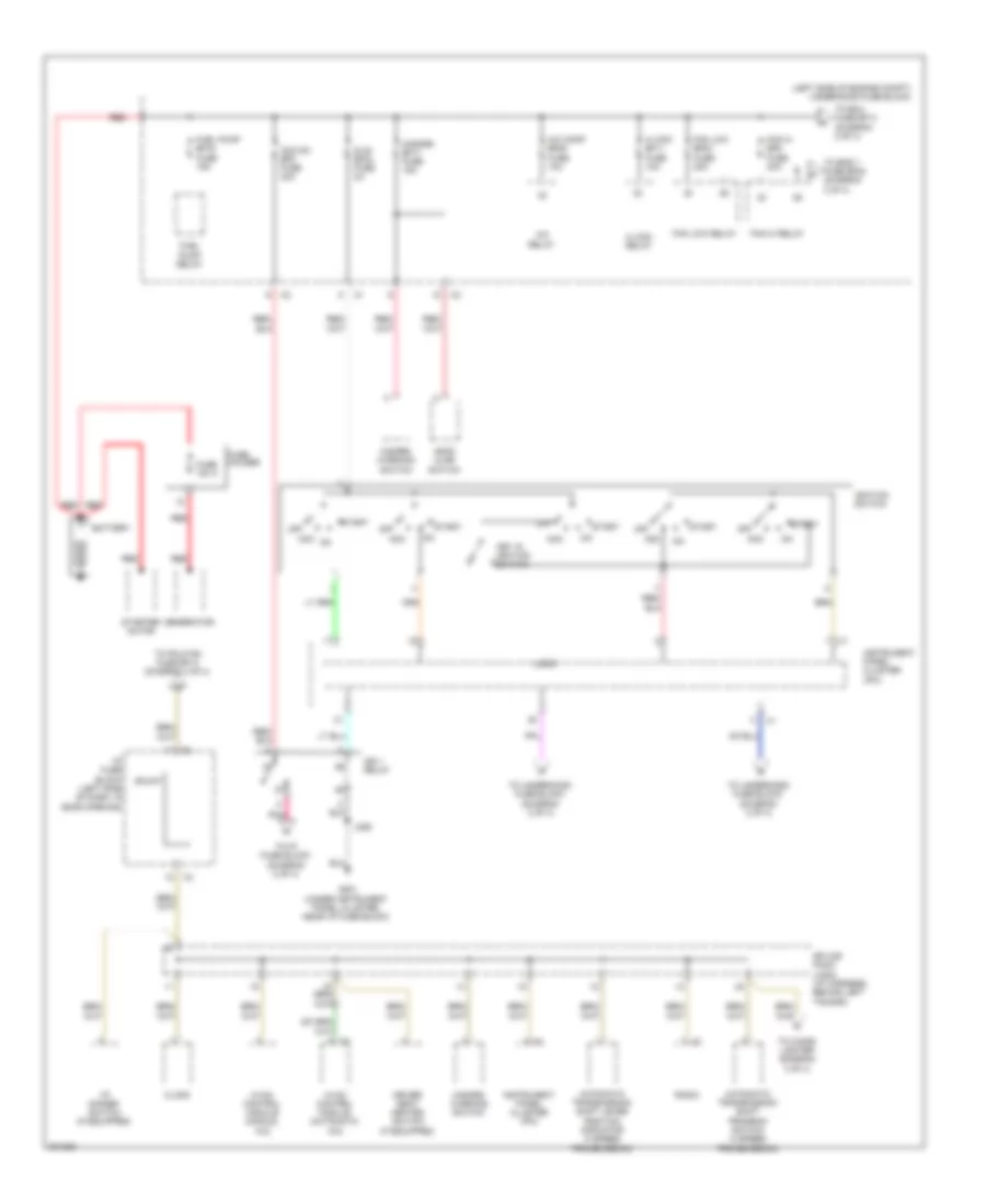 Power Distribution Wiring Diagram 1 of 4 for Chevrolet Aveo LS 2011