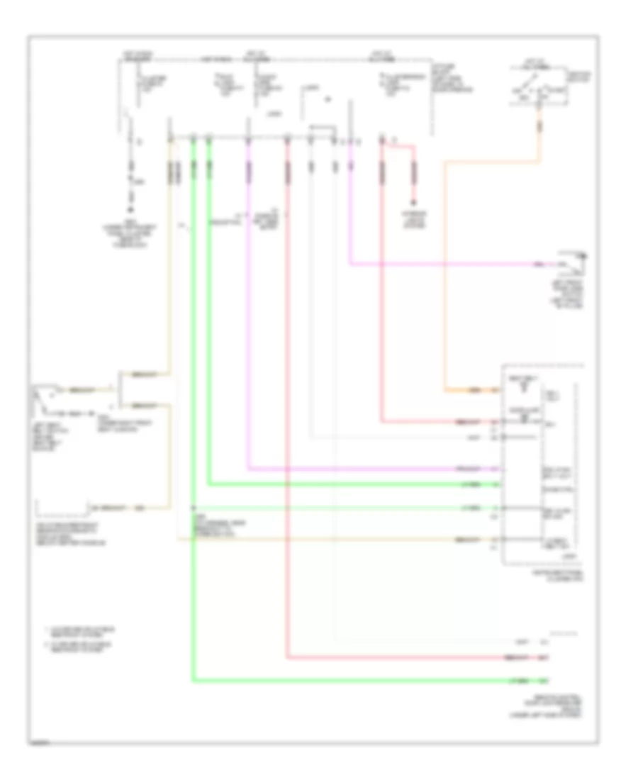 Chime Wiring Diagram for Chevrolet Aveo LS 2011