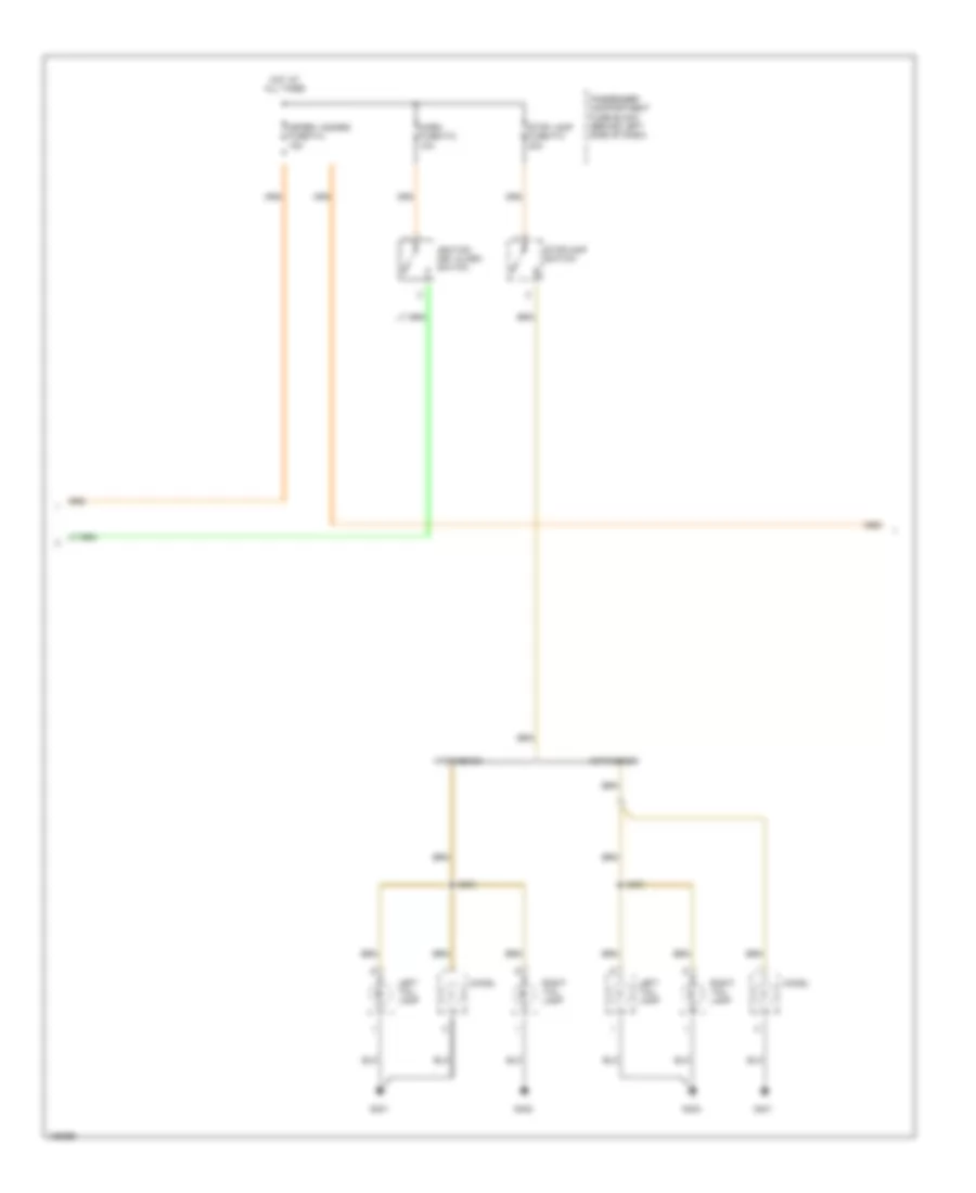Exterior Lamps Wiring Diagram 2 of 3 for Chevrolet Aveo 2004