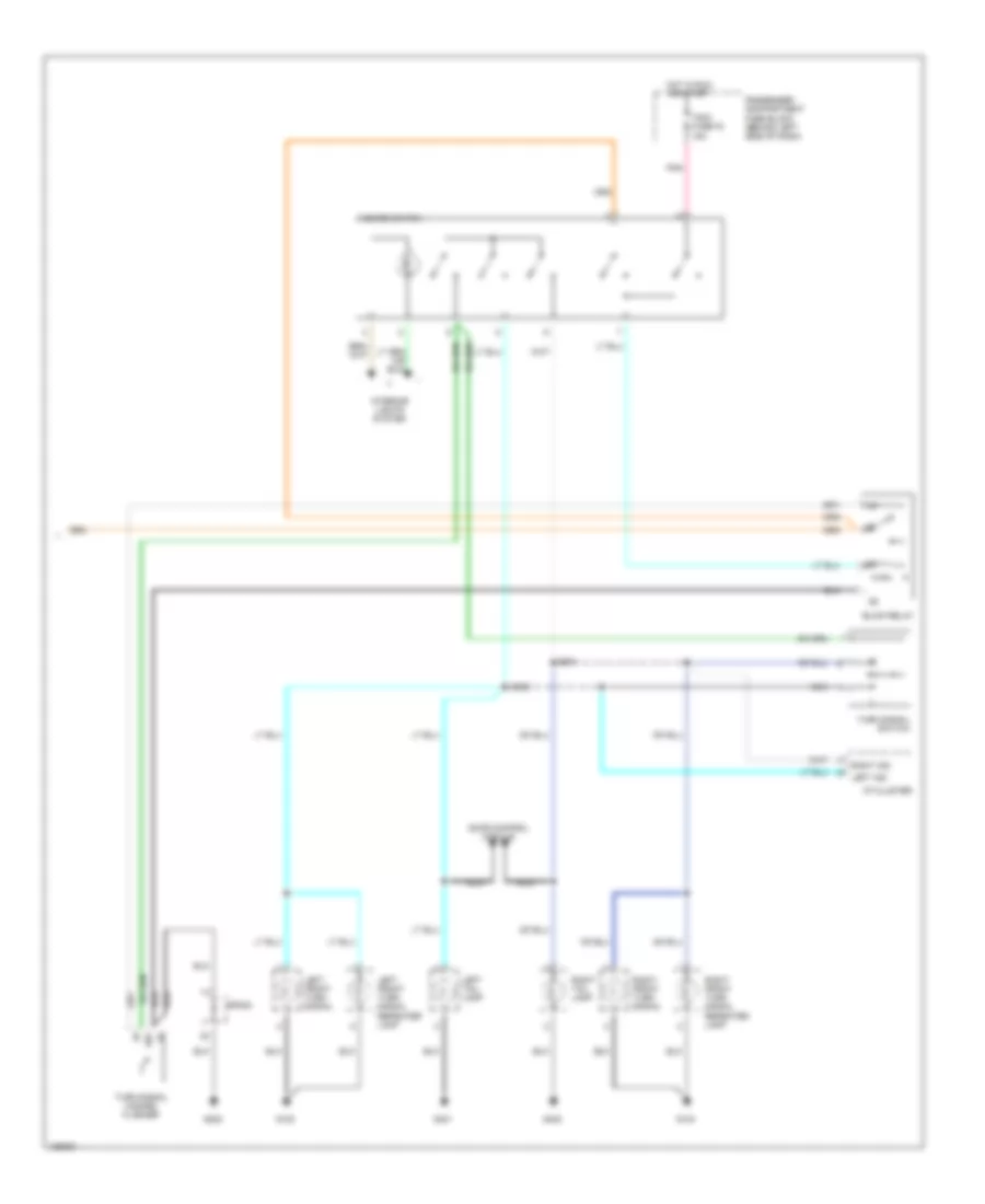 Exterior Lamps Wiring Diagram (3 of 3) for Chevrolet Aveo 2004