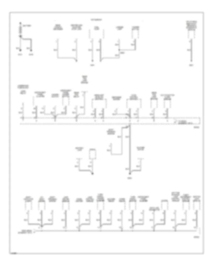 Ground Distribution Wiring Diagram 1 of 3 for Chevrolet Aveo 2004