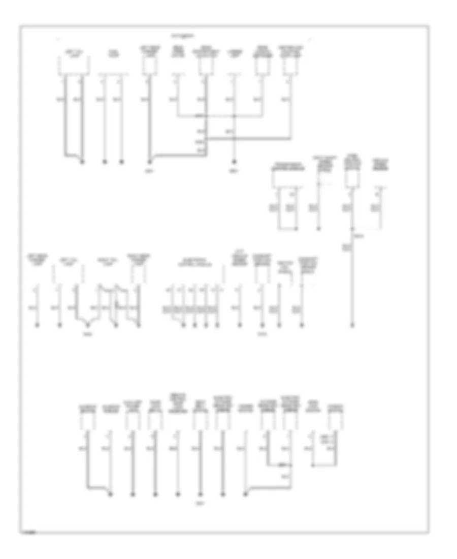 Ground Distribution Wiring Diagram (2 of 3) for Chevrolet Aveo 2004