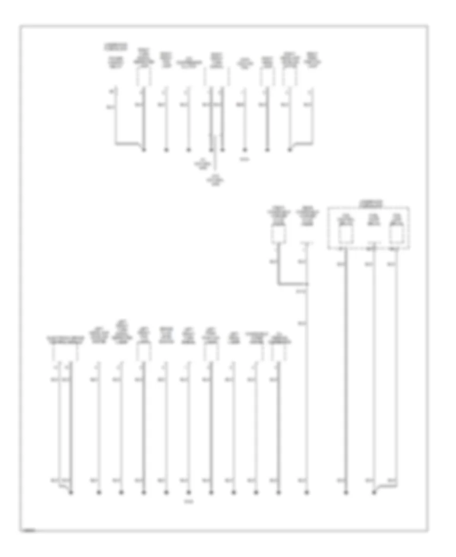 Ground Distribution Wiring Diagram (3 of 3) for Chevrolet Aveo 2004