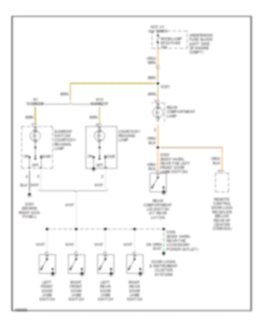 Courtesy Lamps Wiring Diagram for Chevrolet Aveo 2004