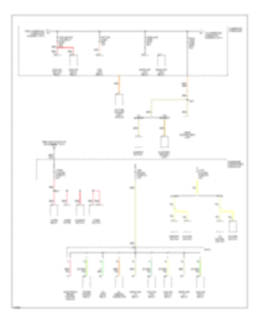 Power Distribution Wiring Diagram (2 of 4) for Chevrolet Aveo 2004
