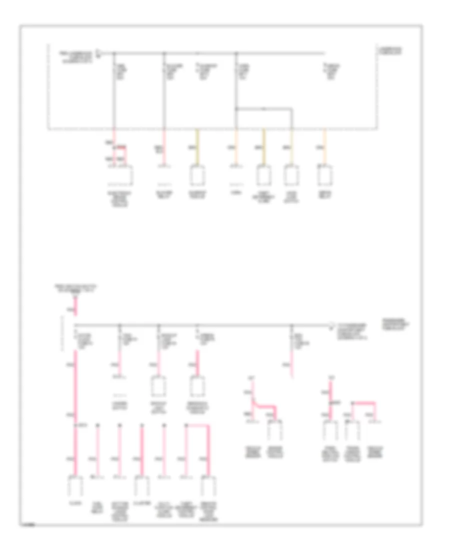Power Distribution Wiring Diagram 3 of 4 for Chevrolet Aveo 2004