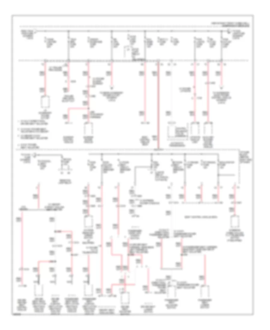 Power Distribution Wiring Diagram 2 of 5 for Chevrolet Traverse LTZ 2012