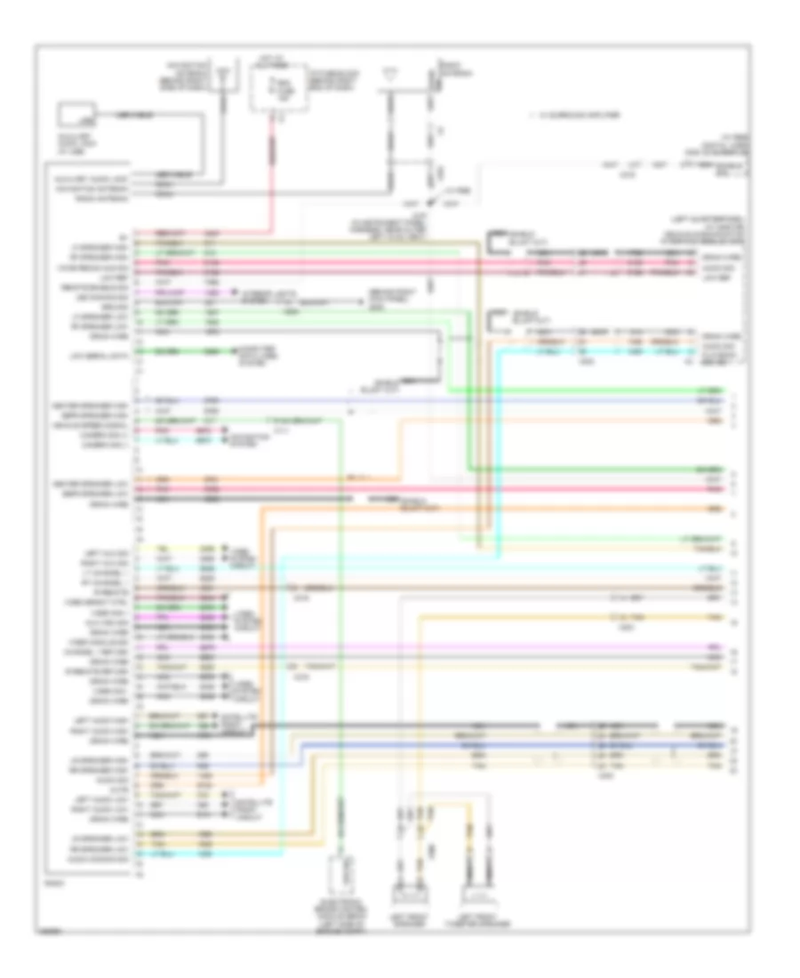 Radio Wiring Diagram Premium 1 of 3 for Chevrolet Traverse LTZ 2012