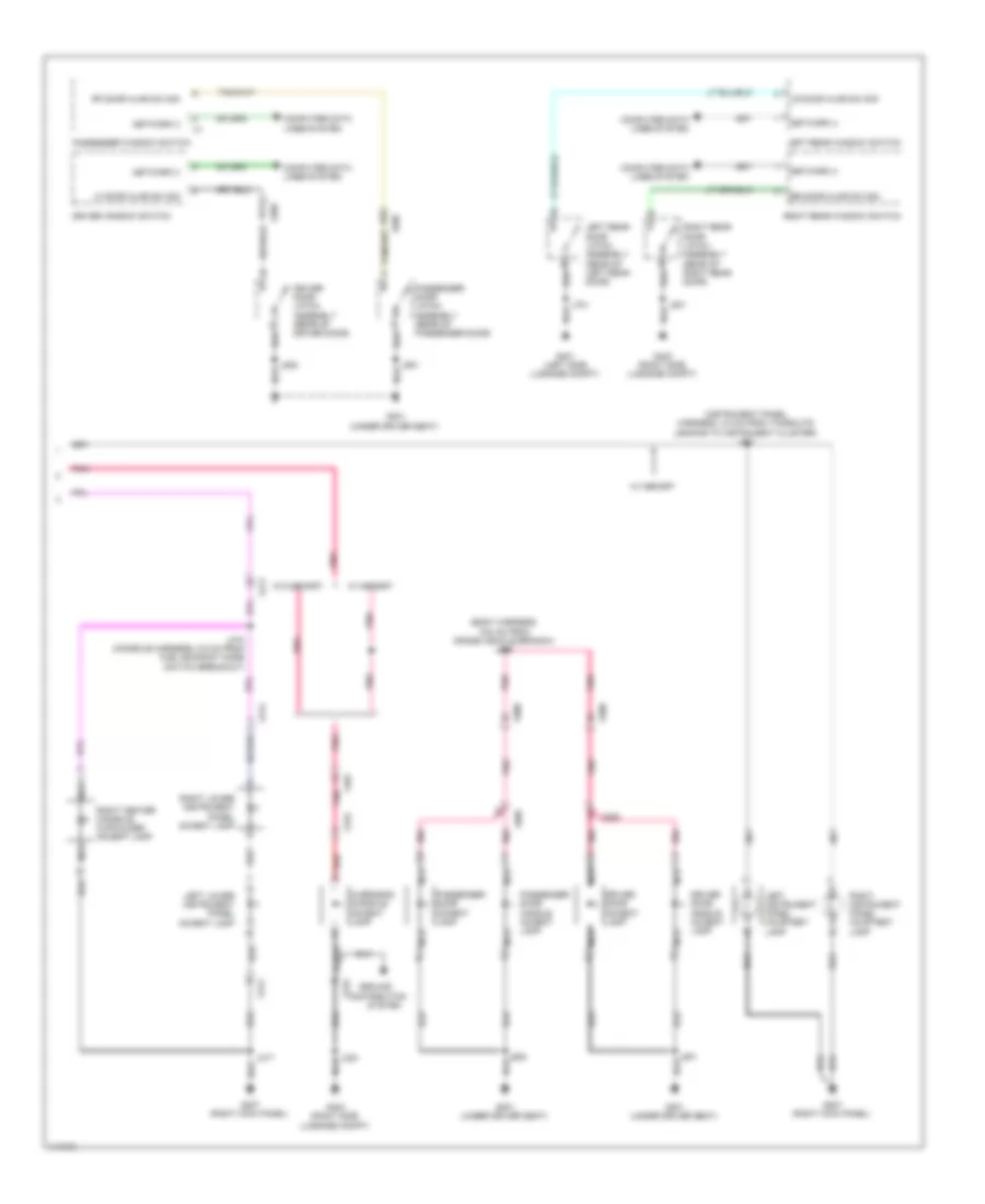 Courtesy Lamps Wiring Diagram 2 of 2 for Chevrolet Equinox LS 2014