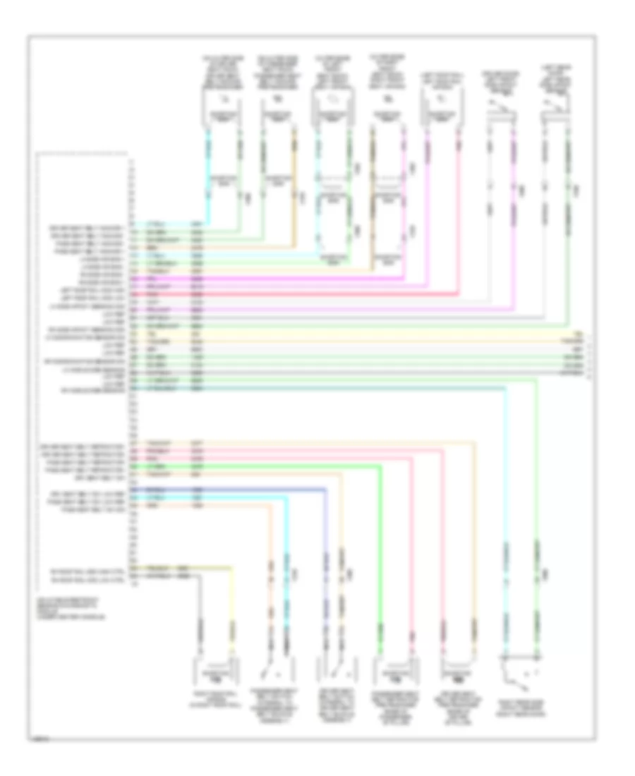 Supplemental Restraints Wiring Diagram 1 of 2 for Chevrolet Equinox LS 2014