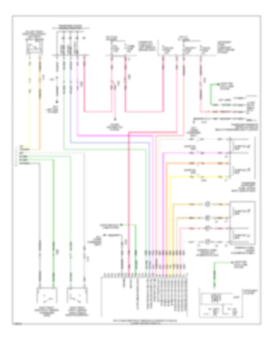 Supplemental Restraints Wiring Diagram 2 of 2 for Chevrolet Equinox LS 2014