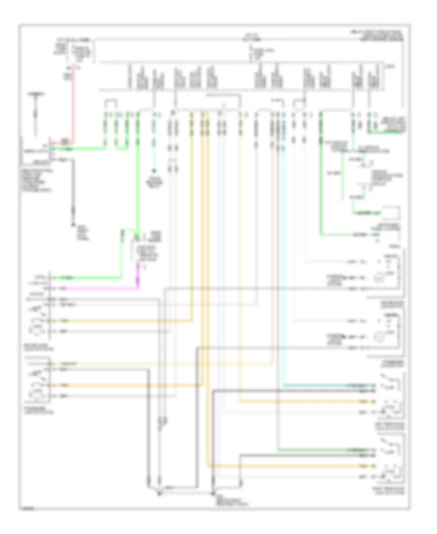 Power Door Locks Wiring Diagram for Chevrolet Malibu Maxx 2004