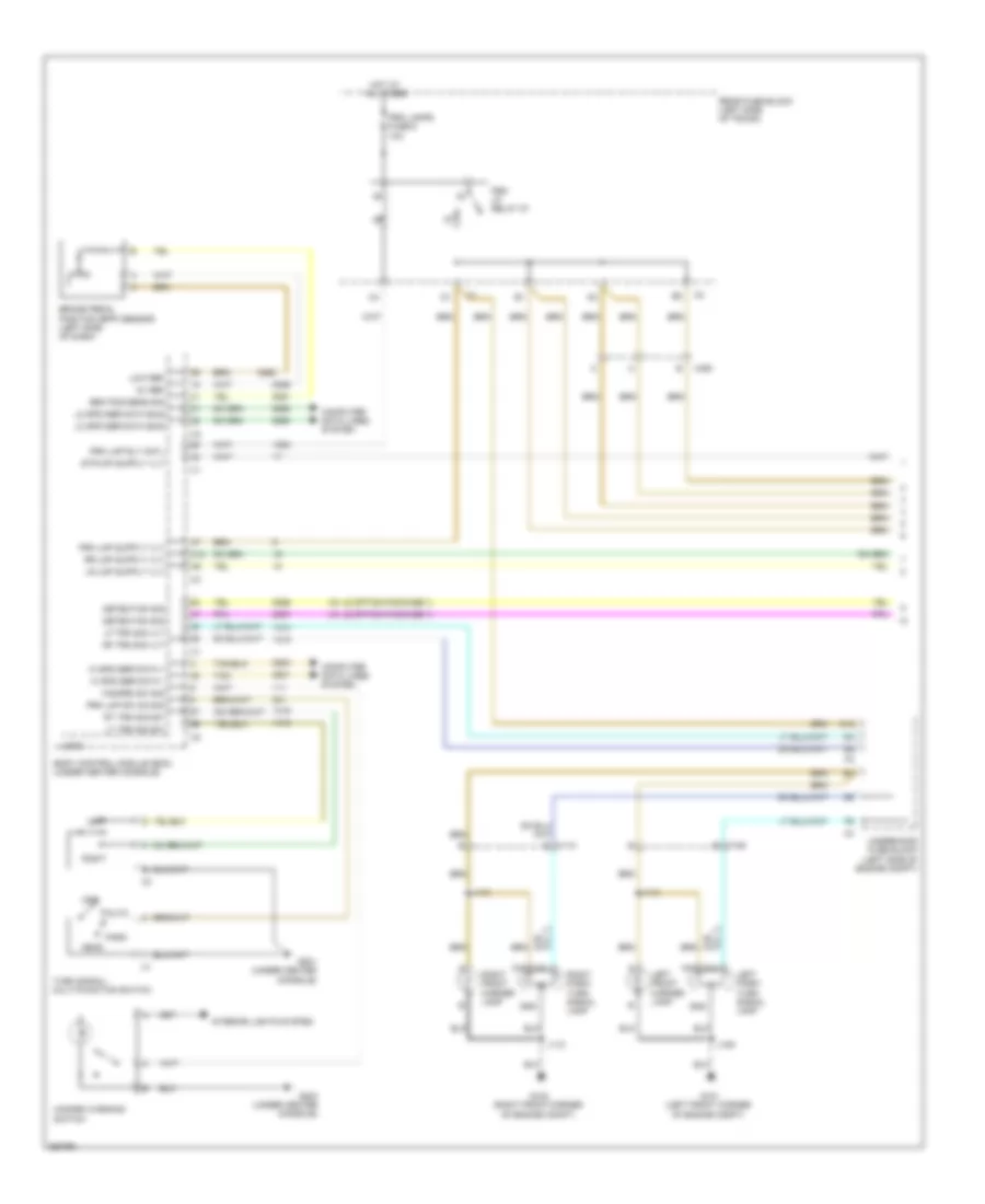 Exterior Lamps Wiring Diagram 1 of 2 for Chevrolet Malibu LS 2011