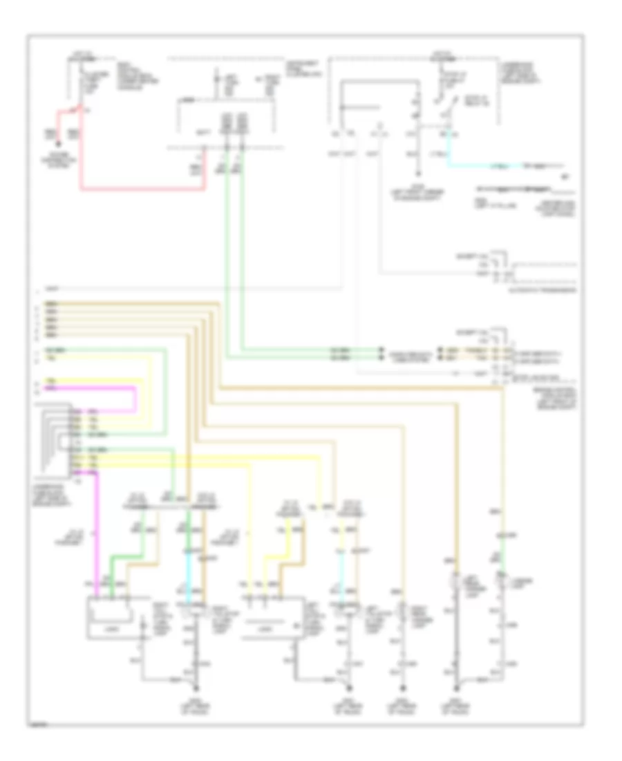 Exterior Lamps Wiring Diagram (2 of 2) for Chevrolet Malibu LS 2011