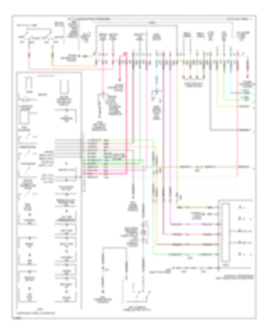 Instrument Cluster Wiring Diagram 1 of 2 for Chevrolet Malibu LS 2011