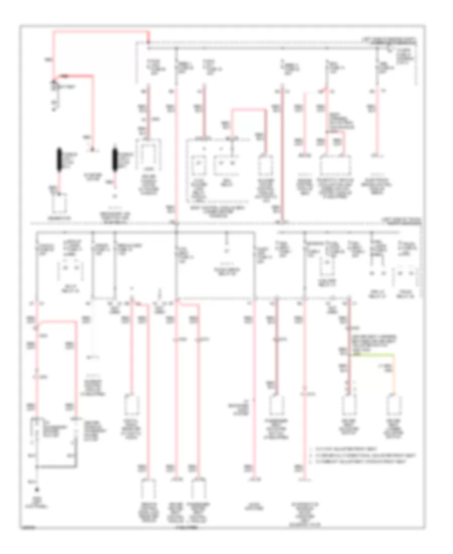 Power Distribution Wiring Diagram 1 of 4 for Chevrolet Malibu LS 2011