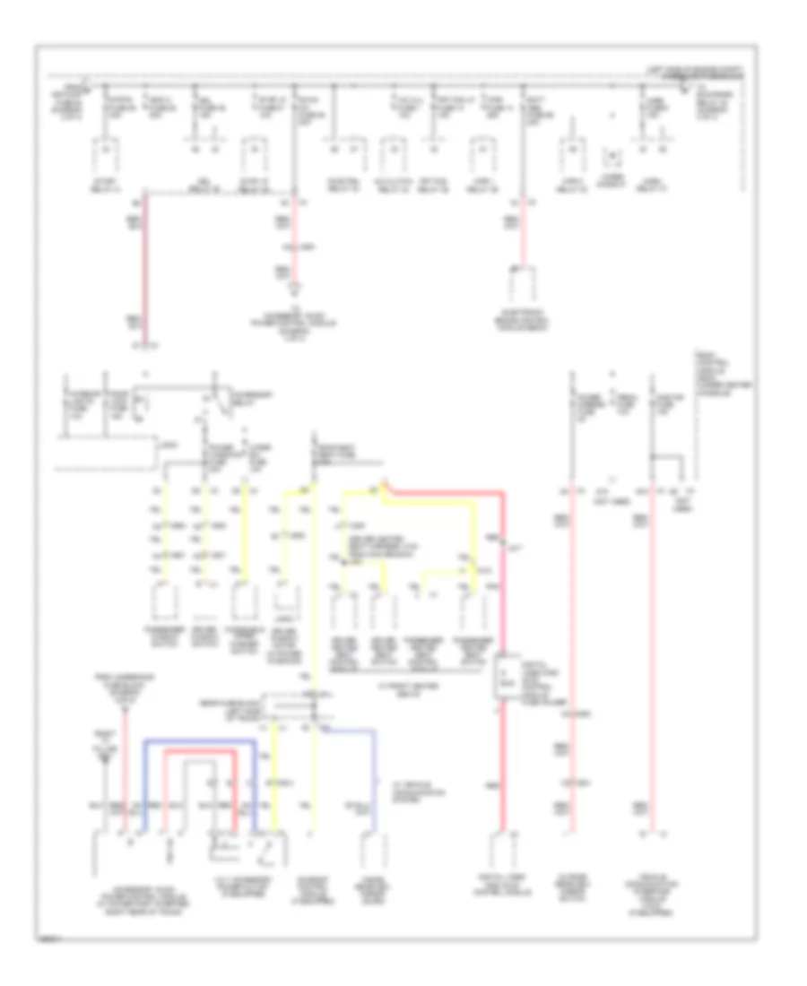 Power Distribution Wiring Diagram 3 of 4 for Chevrolet Malibu LS 2011