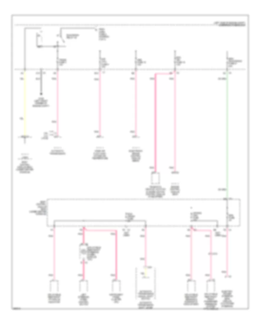 Power Distribution Wiring Diagram 4 of 4 for Chevrolet Malibu LS 2011