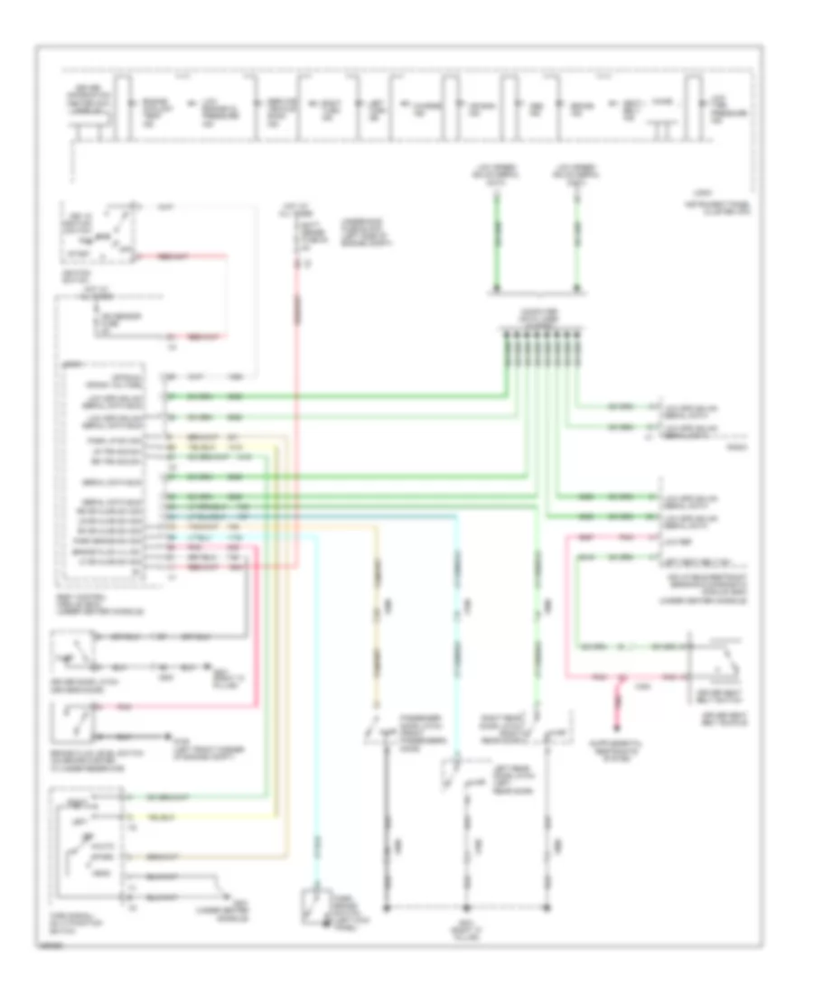Warning Systems Wiring Diagram for Chevrolet Malibu LS 2011