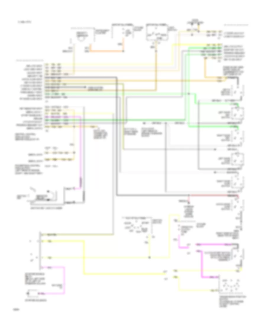 Anti-theft Wiring Diagram for Chevrolet Corvette 1993