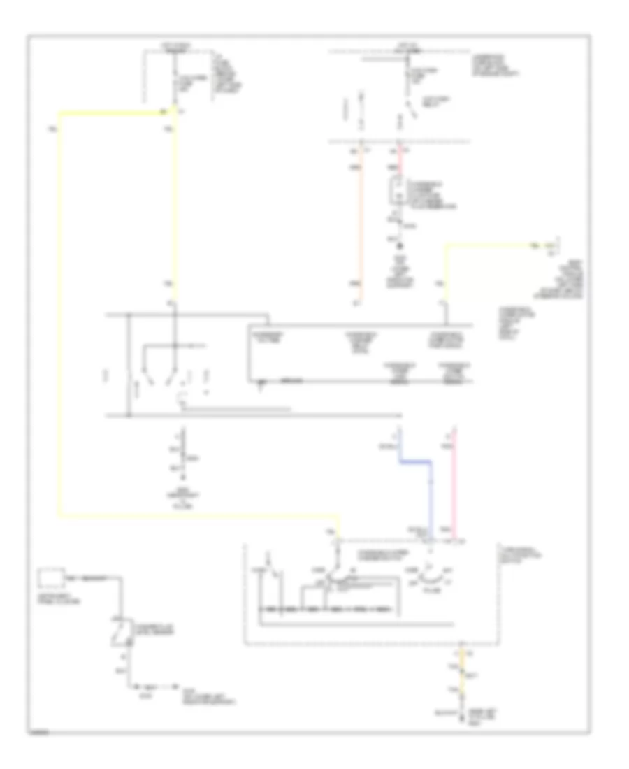 Электросхема стеклоочистителя, дворников и омывателя для Chevrolet Silverado 2005 1500