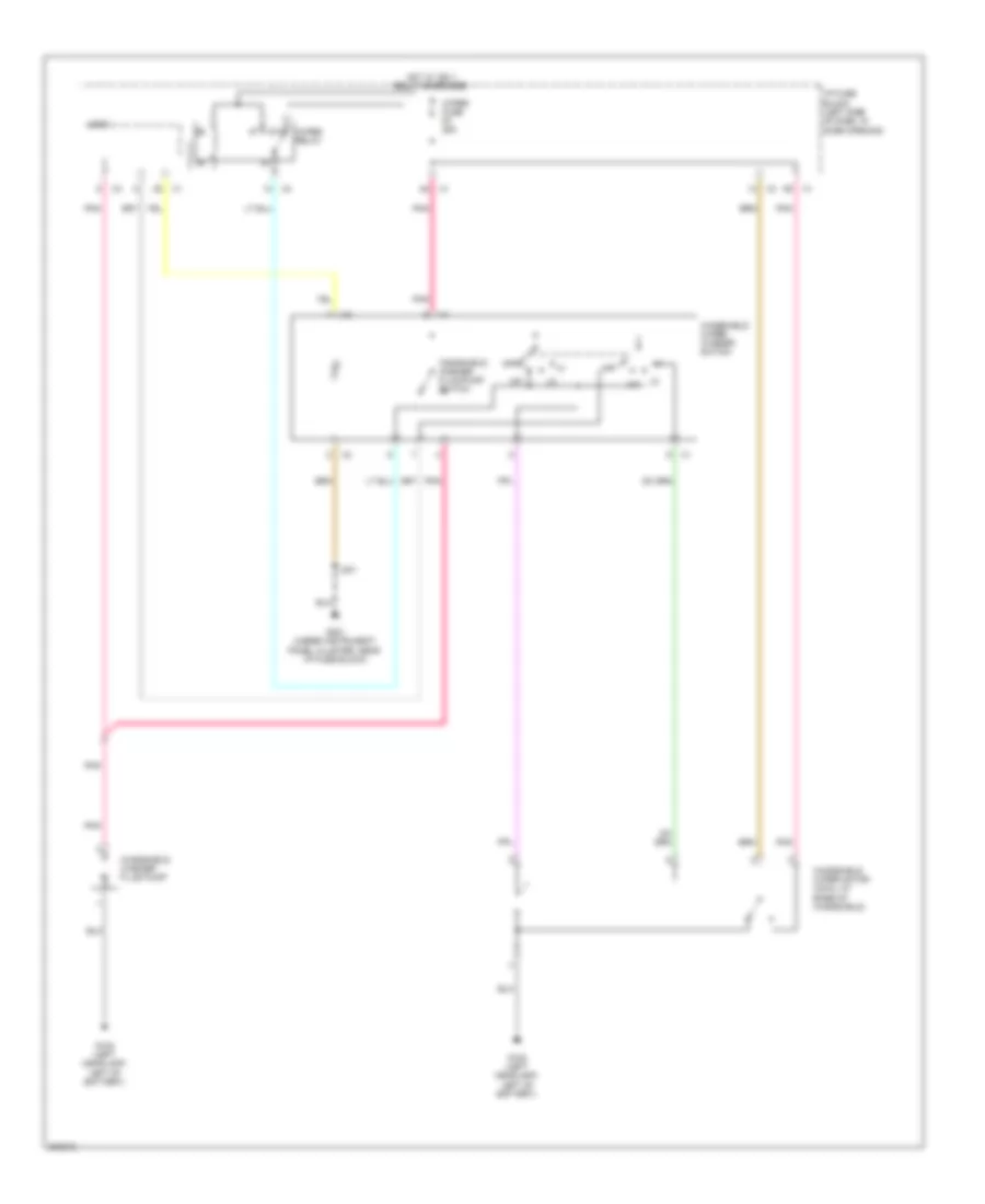 Электросхема стеклоочистителя, дворников и омывателя, Notchback для Chevrolet Aveo LT 2011