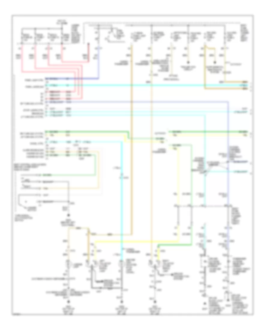 Exterior Lamps Wiring Diagram (1 of 2) for Chevrolet Chevy Express H1500 2012