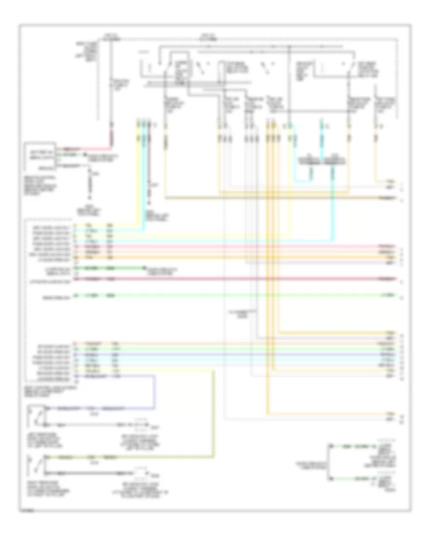 Power Door Locks Wiring Diagram 1 of 2 for Chevrolet Chevy Express H2012 1500