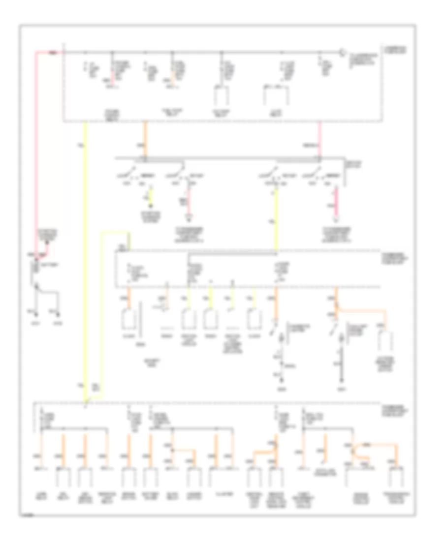 Power Distribution Wiring Diagram 1 of 4 for Chevrolet Aveo LS 2004
