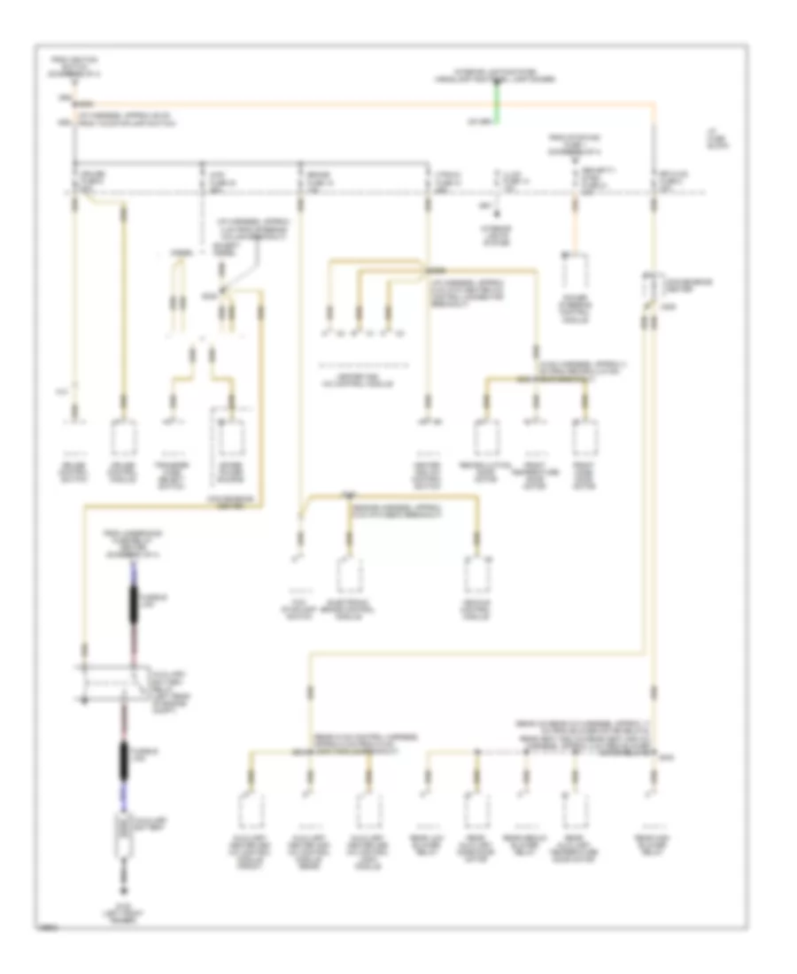 Power Distribution Wiring Diagram 4 of 4 for Chevrolet Suburban C1997 1500