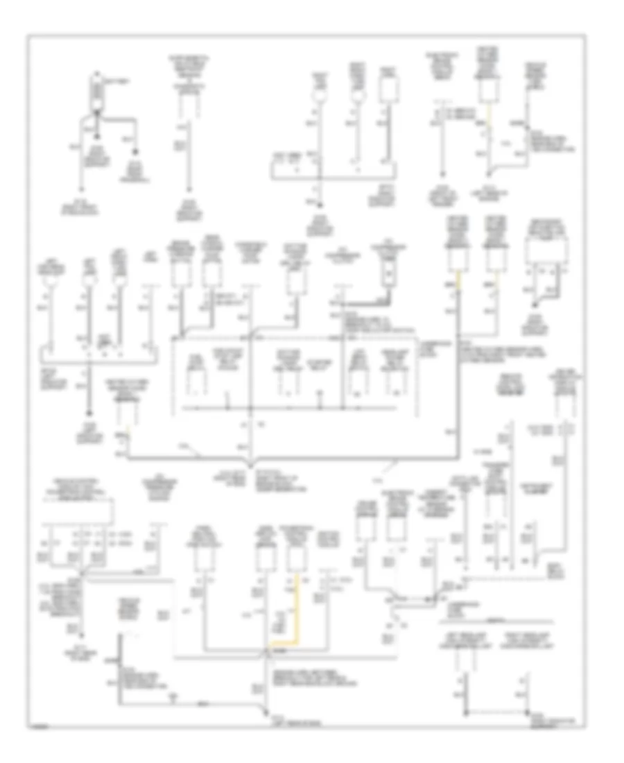Ground Distribution Wiring Diagram 1 of 3 for Chevrolet S10 Pickup 2000