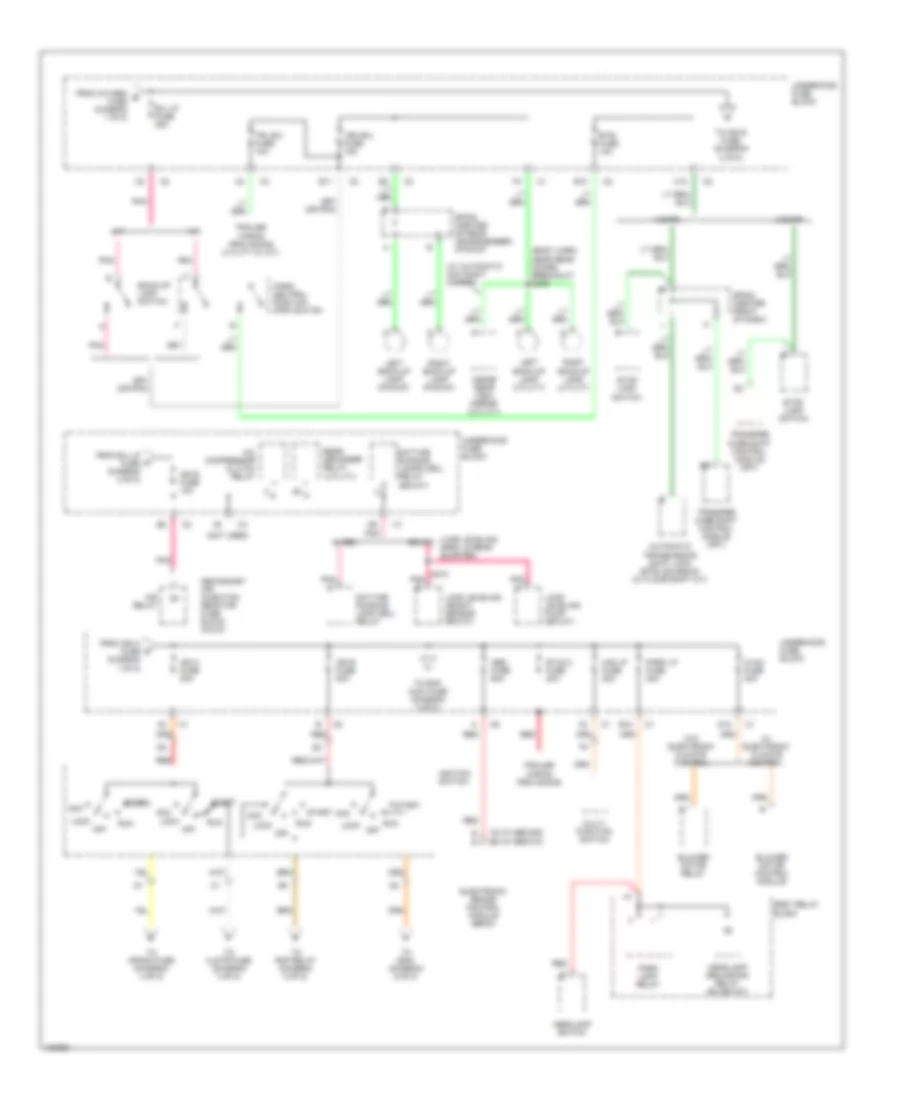 Power Distribution Wiring Diagram 2 of 5 for Chevrolet S10 Pickup 2000