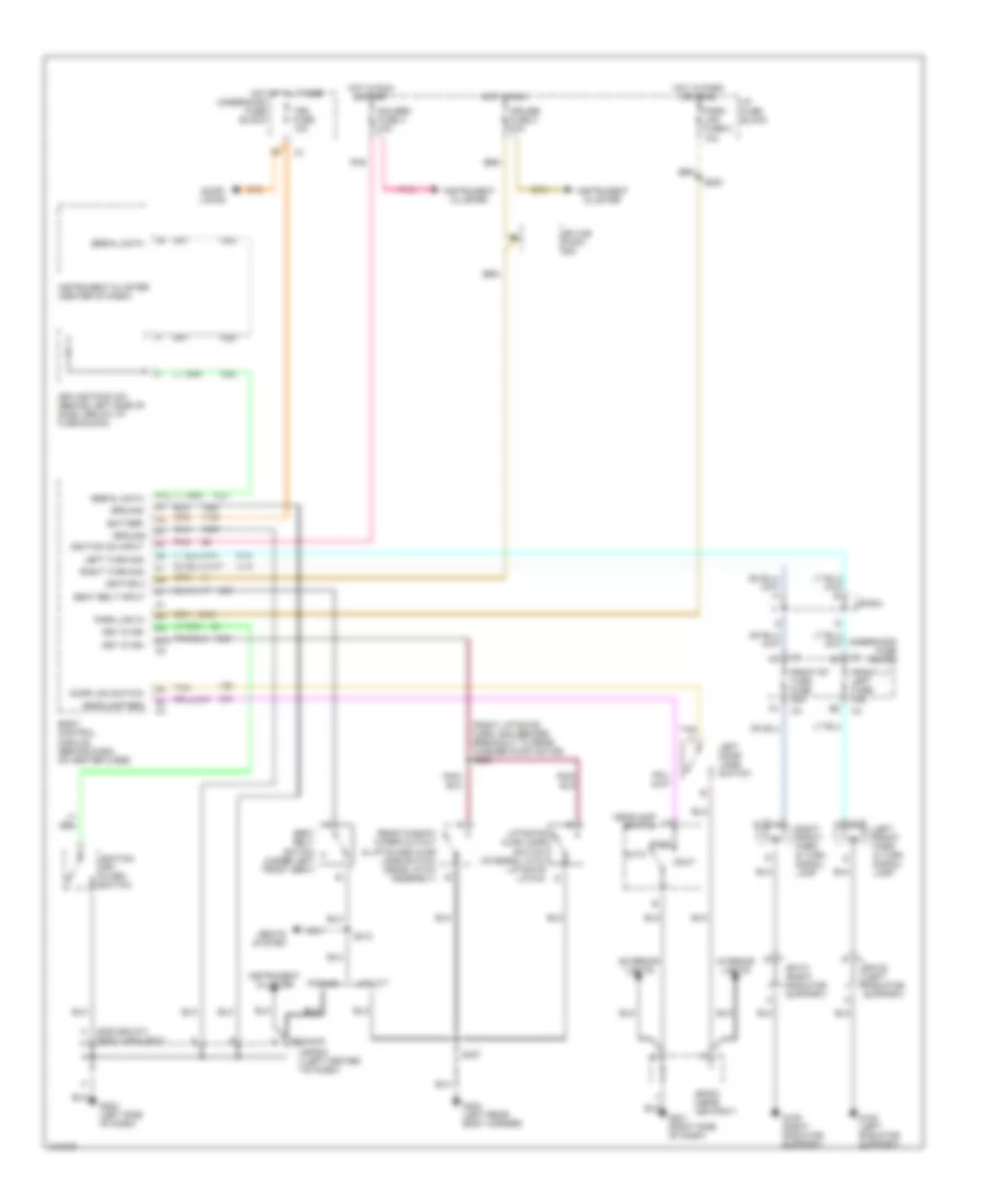 Warning System Wiring Diagrams for Chevrolet S10 Pickup 2000