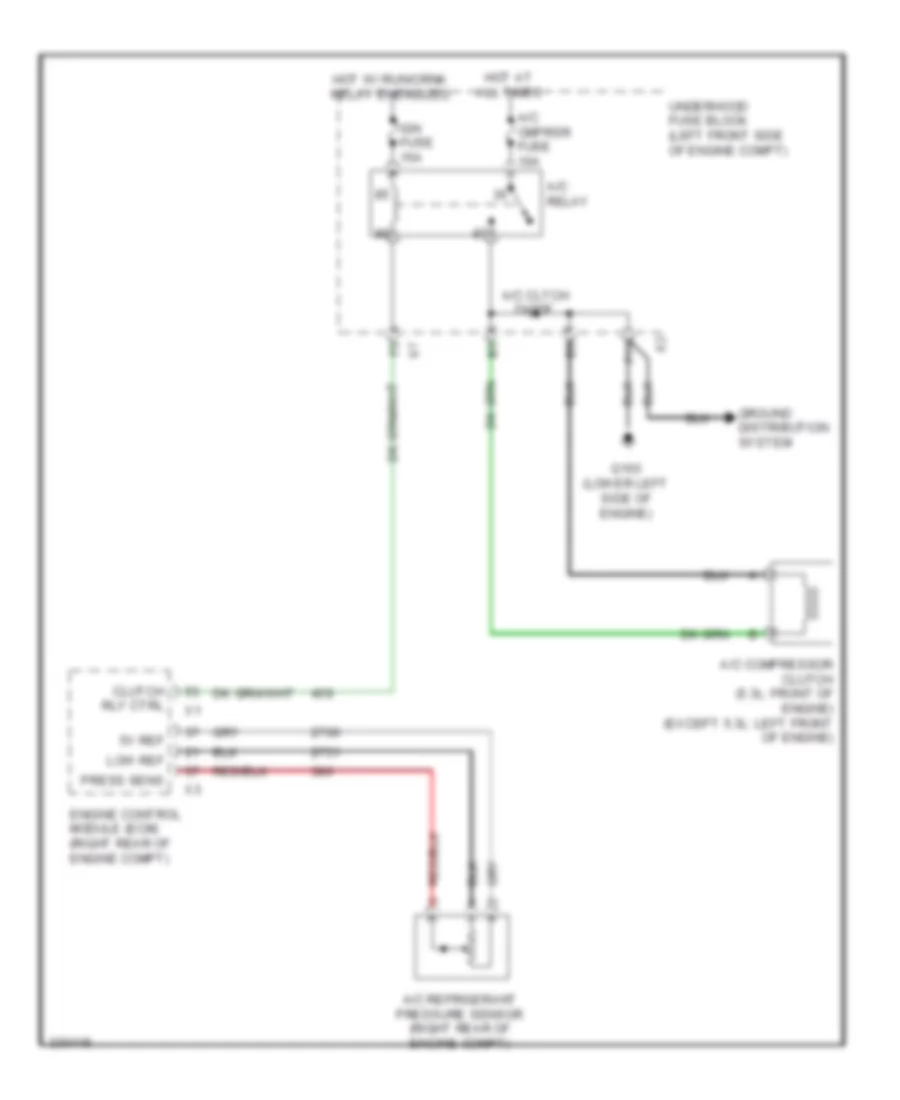 Compressor Wiring Diagram for Chevrolet Colorado 2012