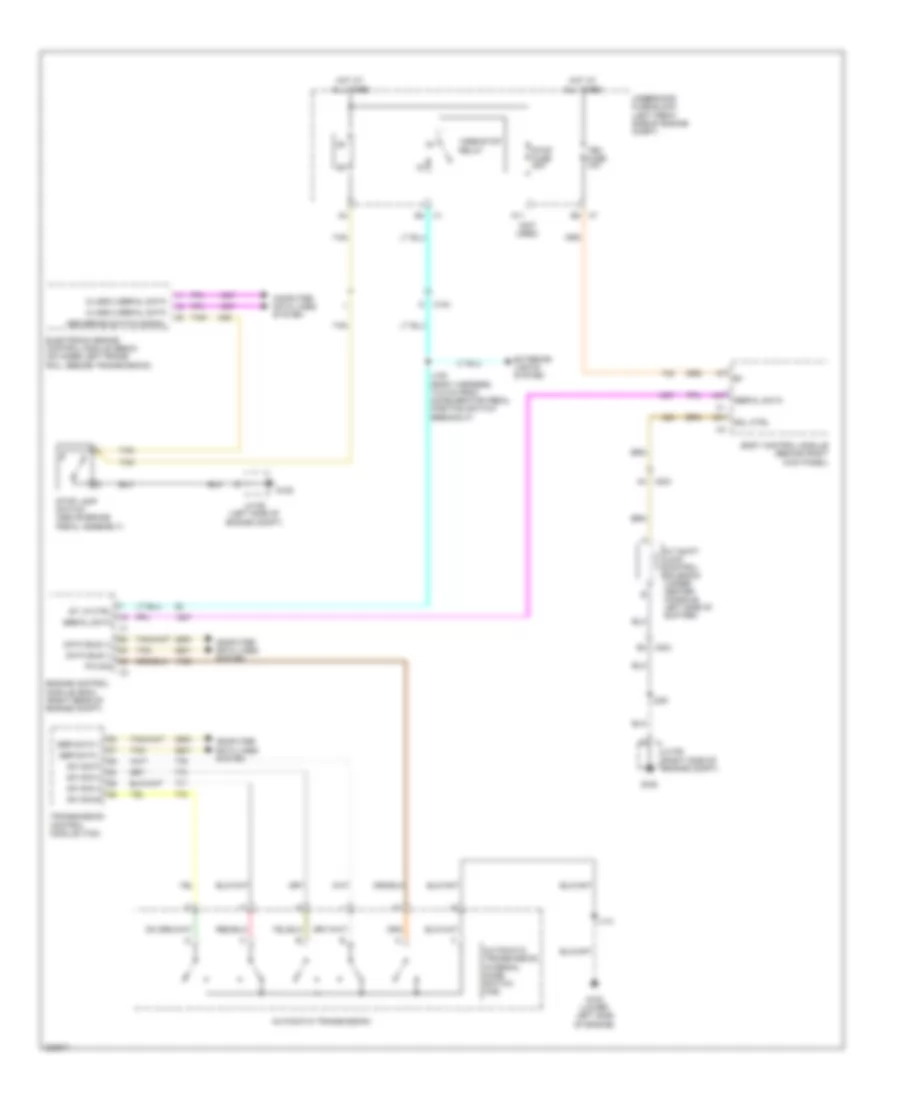 Shift Interlock Wiring Diagram for Chevrolet Colorado 2012