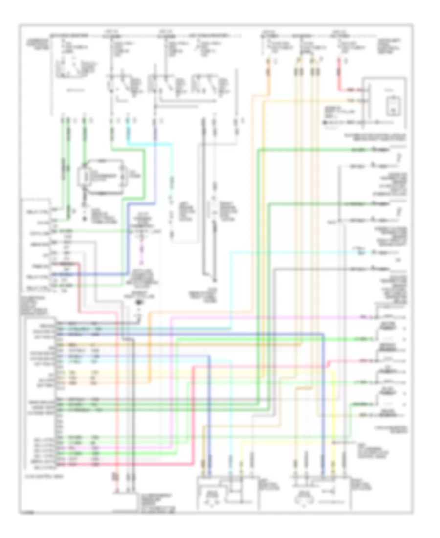 Automatic AC Wiring Diagram for Chevrolet Corvette 1999